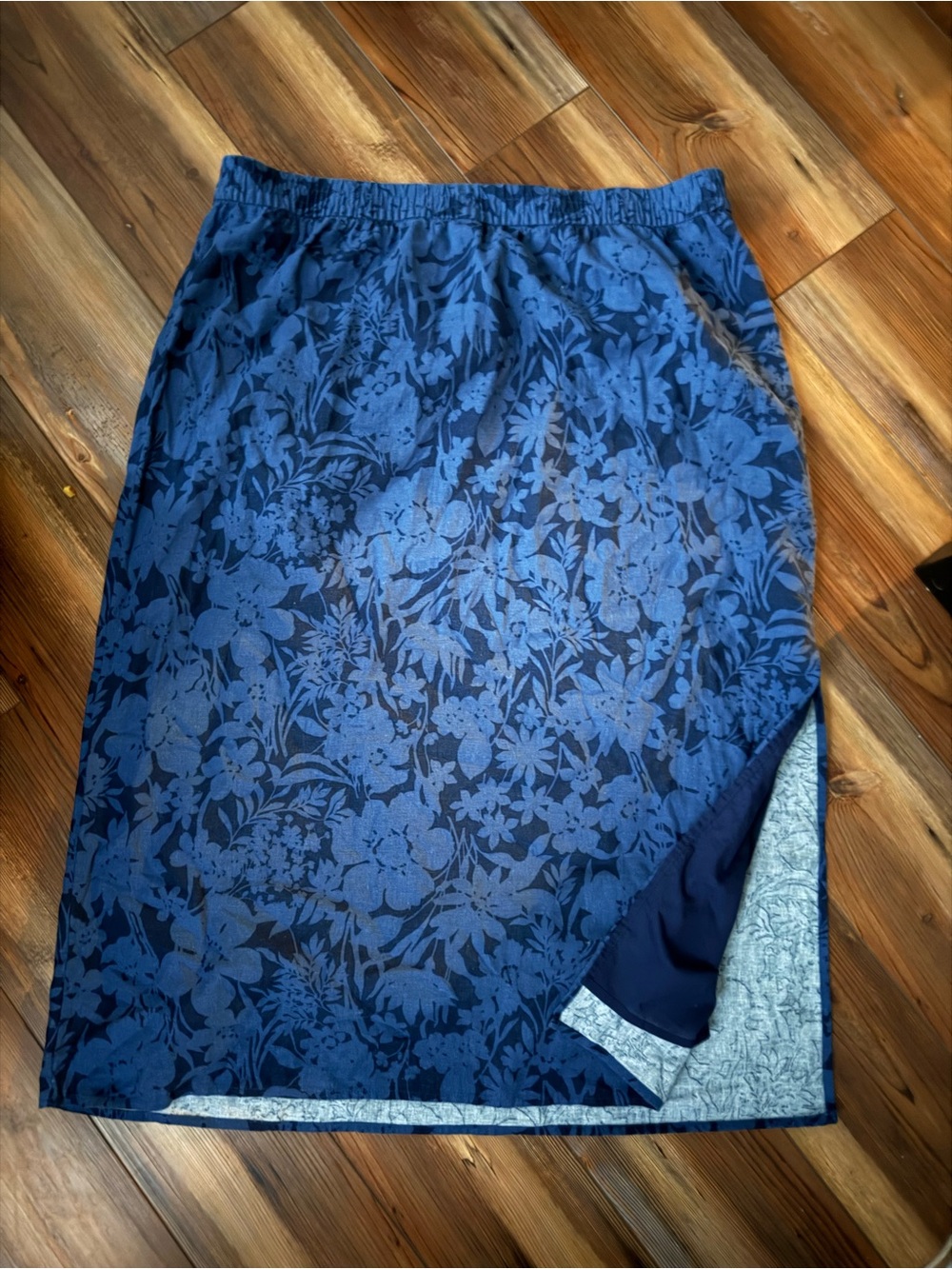 GAP Blue Floral Maxi Skirt